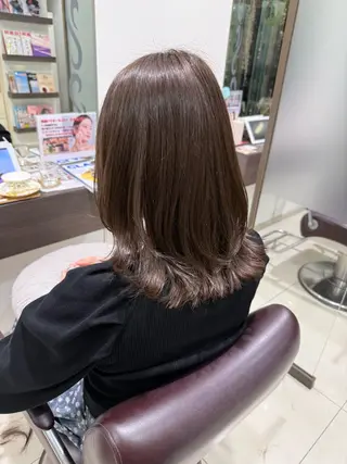 ミディアム カラー KEEN.渋沢/ ブリーチ/みなのヘアスタイル