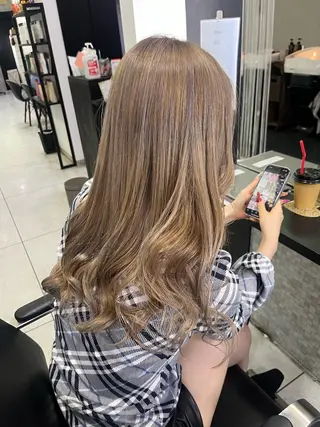 ロング カラー 杉山 愛のヘアスタイル