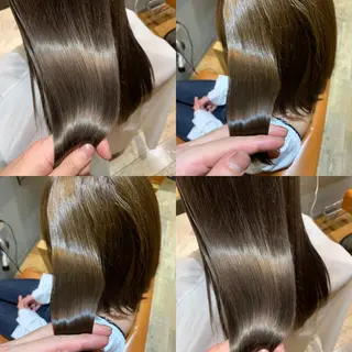 セミロング ✨縮毛矯正✖︎顔周り レイヤー✨ナカムラのヘアスタイル