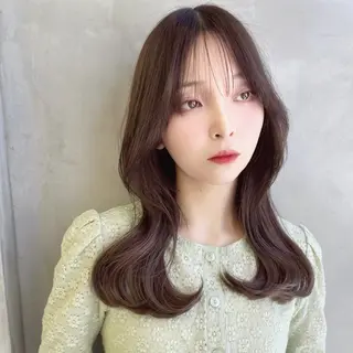 ロング カラー ブリーチなし 透明感カラー/艶髪のヘアスタイル