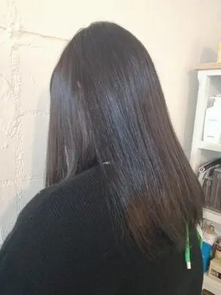 ロング カラー 福永 ちひろのヘアスタイル