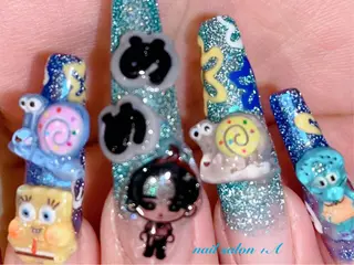 ロング Nail Salon +Aのネイルデザイン