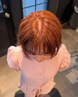 カラー かえで🧶 ボブ/ハイトーンのヘアスタイル