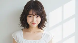 ミディアム 石沢 知康のヘアスタイル