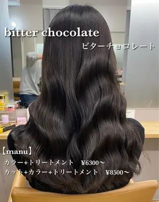 セミロング カラー プル艶職人/ にしものヘアスタイル