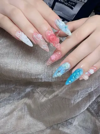 ネイル Lee Nails チップ長さだし専門店のネイルデザイン