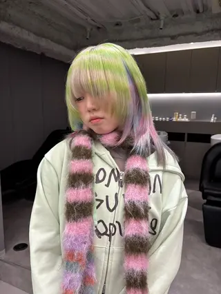 ミディアム 酒井 剛喜のヘアスタイル