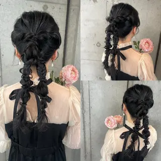ロング ヘアアレンジ 美髪× ヘアセット✨Araiのヘアスタイル