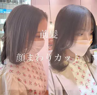 ミディアム カラー RIYA❤︎ Aujuaソムリエのヘアスタイル