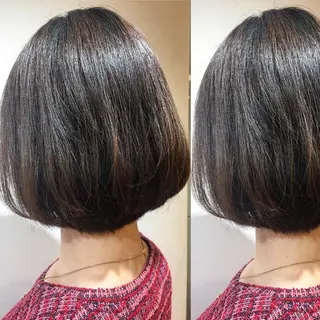 ミディアム カラー box mico. mutsumiのヘアスタイル