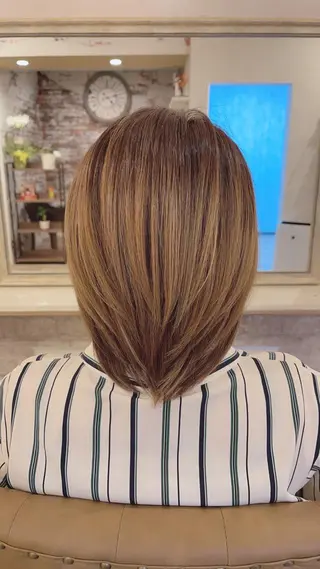 ミディアム カラー 【DECIDE L.A.W】氏原　将のヘアスタイル