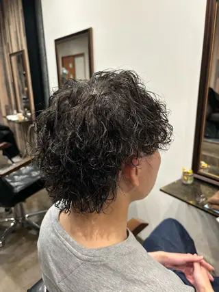 パーマ メンズ パーマ職人🔥/短髪 執行役員/YUTAのヘアスタイル