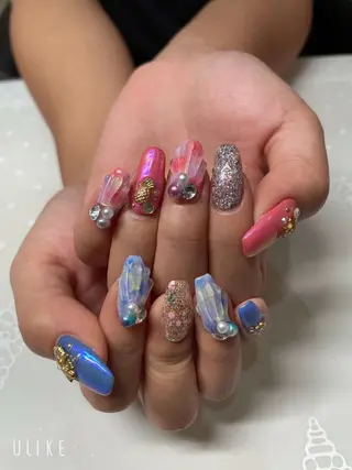 ミディアム ネイル 《LB》ラブリエ Nail&eyeのマツエク・マツパデザイン