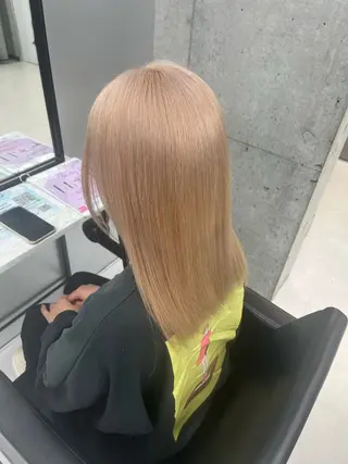 セミロング pink hair 🩷mayu🩷のヘアスタイル