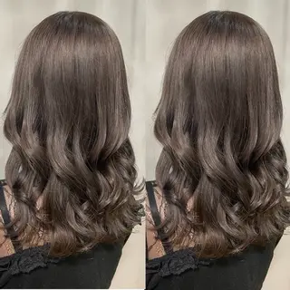 ミディアム カラー 🌺ハイトーン🌺 矢葺 なぎさ🌺🌺のヘアスタイル