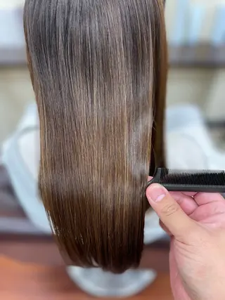 ミディアム カラー 田中 就のヘアスタイル