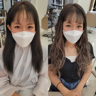 ロング カラー 羽エクステ🩷 🤍まき🤍のマツエク・マツパデザイン