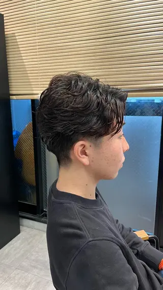 メンズ メンズカット パーマ飯野友喜のヘアスタイル