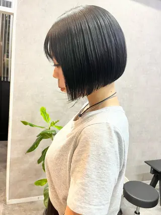 ショート ボブ×縮毛矯正 ryotaのヘアスタイル