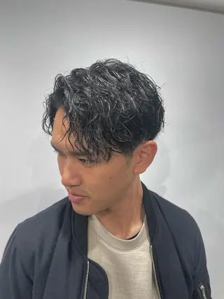 ショート パーマ メンズ 💈メンズパーマ💈 ナカザワ リョウのヘアスタイル