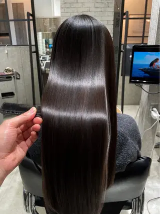 ロング パーマ バレイヤージュ/ 髪質改善/渡邉悟🌱のヘアスタイル