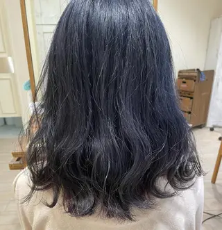 ロング カラー すげさやか ✨メンズカットパーマのヘアスタイル