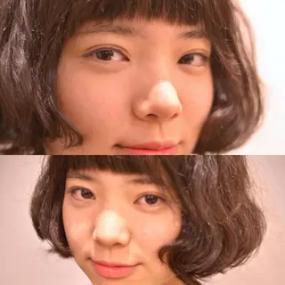 ミディアム カラー パーマ 【白髪ぼかし 専門GBG】自由が丘のヘアスタイル