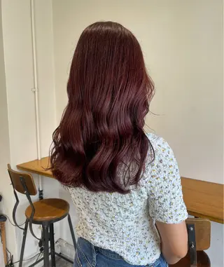 セミロング カラー ヘアアレンジ 山口 樹里のヘアスタイル