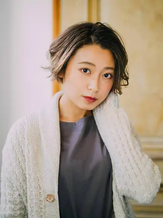ショート カラー ヘアアレンジ 【公式】amble luxe池袋東口🩷のヘアスタイル
