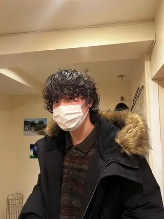 パーマ メンズ 村田 陸のヘアスタイル