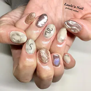 カラー ネイル マツエク・マツパ 福田 加奈のネイルデザイン