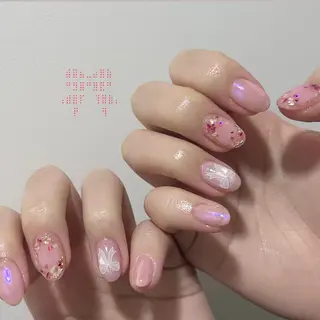 ネイル パラあり！フィルイン 美フォルムのネイルデザイン