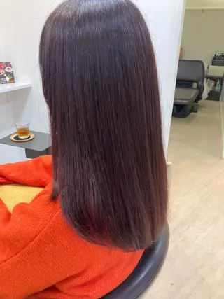 セミロング カラー 韓国風⭐️くびれヘア 🍀高津かえでのヘアスタイル
