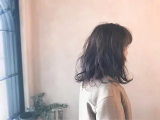 セミロング カラー 前田 敬太のヘアスタイル