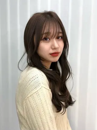 セミロング カラー 髪質改善カラー🦋 レイヤー/ナカネのヘアスタイル