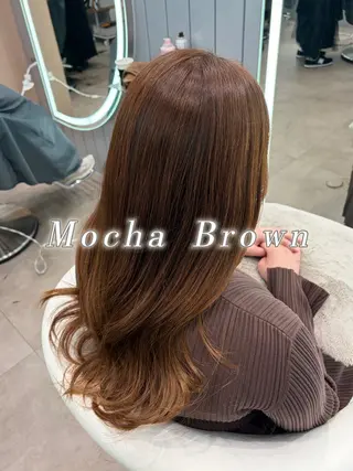 ロング 大宮🤍縮毛矯正 レイヤー🪽なるのヘアスタイル