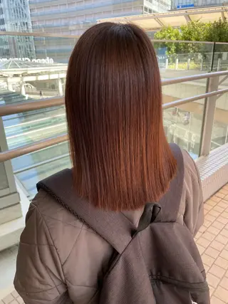 ロング パーマ k-twoたき✨艶感 カラー/美髪矯正のヘアスタイル