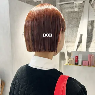 ショート カラー 切りっぱなしBOB 職人💜Anzuのヘアスタイル