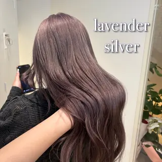 ロング カラー 赤み消しカラー🪽 透明感カラー🪽のあのヘアスタイル