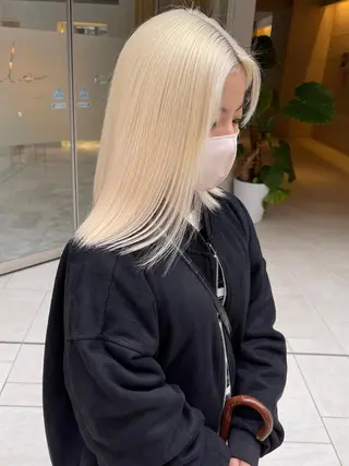 ミディアム 福山 晴香のヘアスタイル