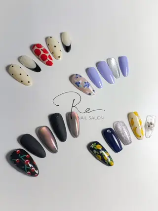 ロング Re nailのネイルデザイン