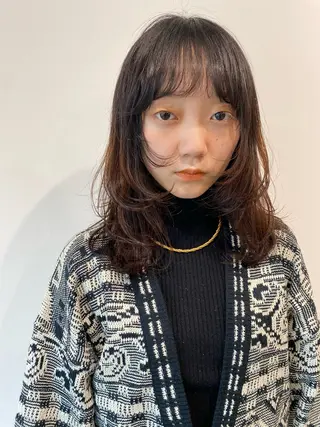 ミディアム レイヤー/大人ボブ 渡邉【日吉美容室】のヘアスタイル