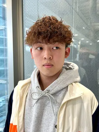 ショート カラー パーマ メンズ メンズ特化❤️‍🔥 パーマ職人江口佳乃のヘアスタイル