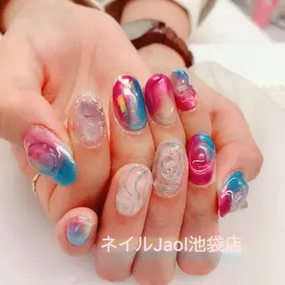 セミロング ネイルJaol 池袋のネイルデザイン