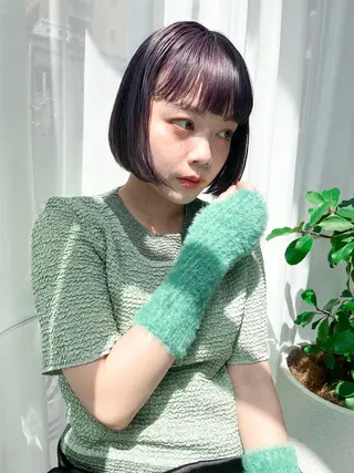 ミディアム カラー パーマ ヘアアレンジ メンズ ハイトーン/顔まわり Nina💒のヘアスタイル