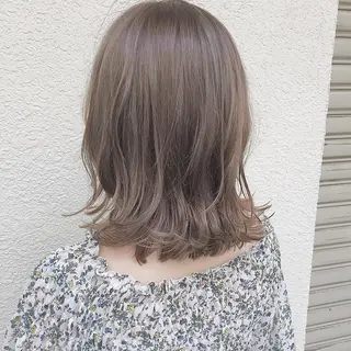 ミディアム カラー パーマ ヘアアレンジ 【白髪ぼかし 専門GBG】自由が丘のヘアスタイル