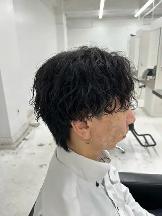 パーマ メンズ 【メンズパーマ特化】 🍏網中勇喜のヘアスタイル