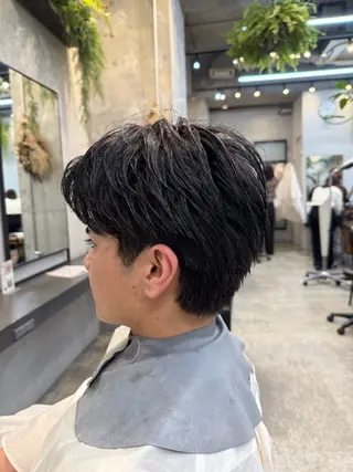 パーマ メンズ 川口開世 short cutのヘアスタイル