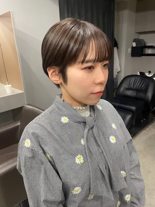 ショート カラー 表参道🌿赤み消し カラー/チナツのヘアスタイル