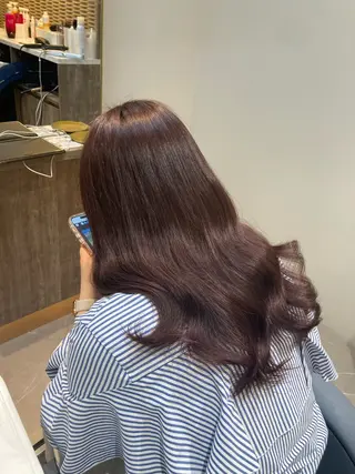 ロング カラー ピンクカラー🎀 米津 美佑のヘアスタイル